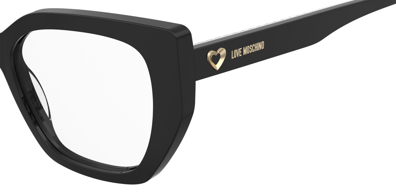 Eyeglasses Moschino Love Mol672 110707 7RM color pattern black shape cat eye 