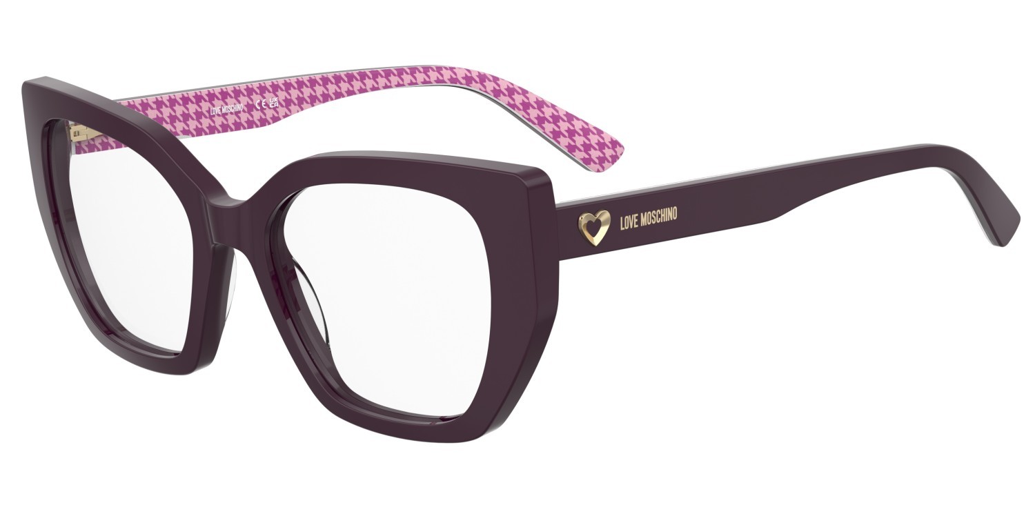 Occhiali da vista Moschino Love Mol672 110707 BPK colore pattern violet forma cat eye 