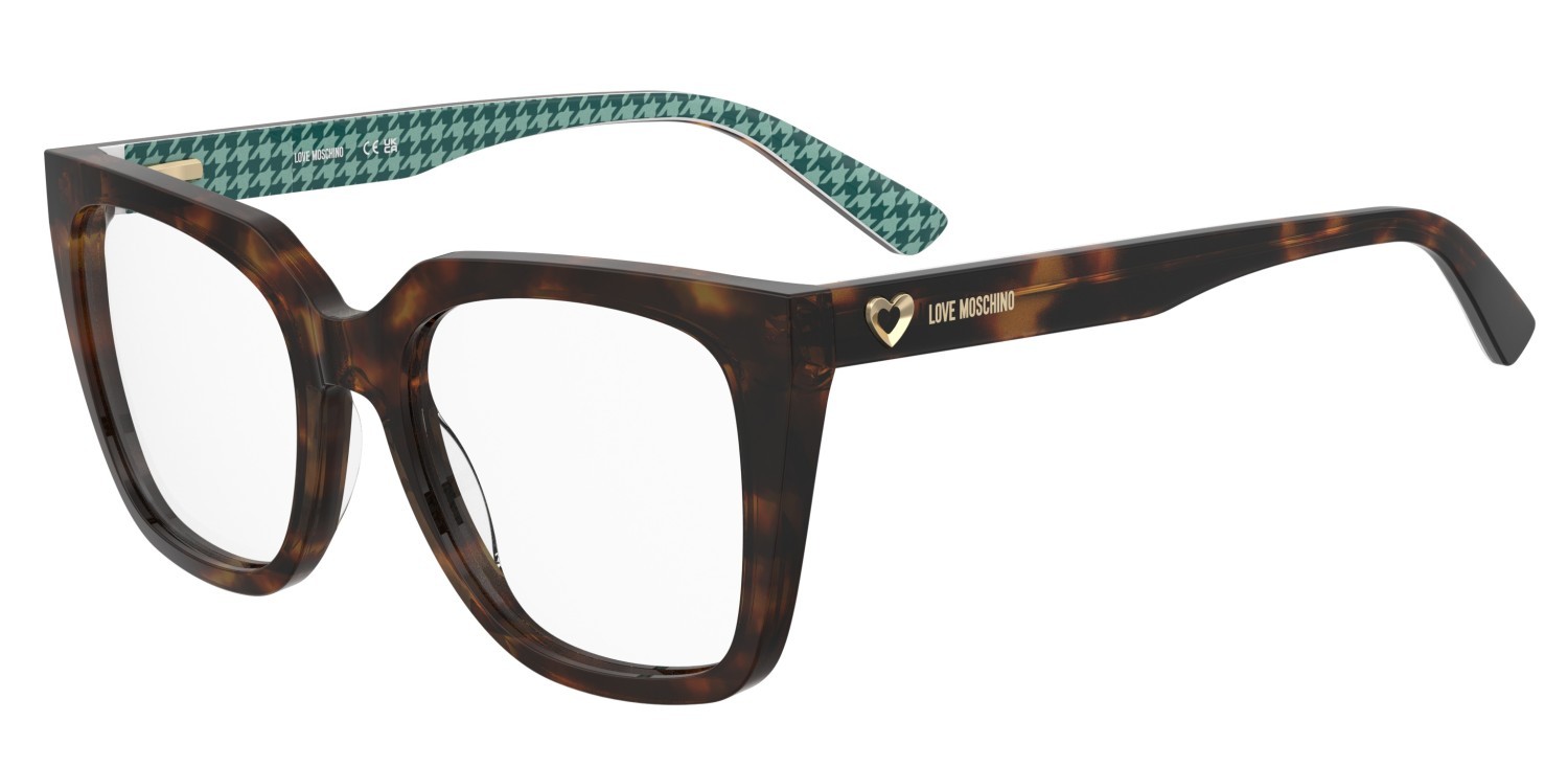 Occhiali da vista Moschino Love Mol673 110709 2VM colore havana pattern forma quadrato 