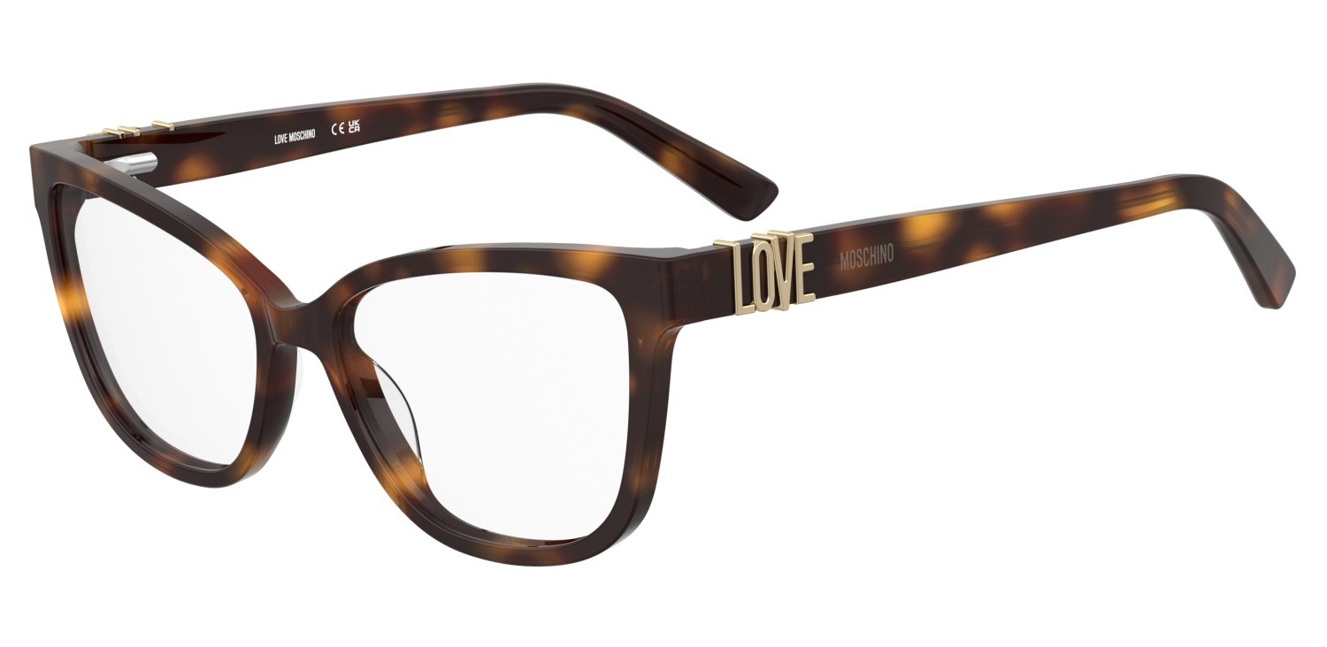 Occhiali da vista Moschino Love Mol675 110711 05L colore havana 2 forma cat eye 