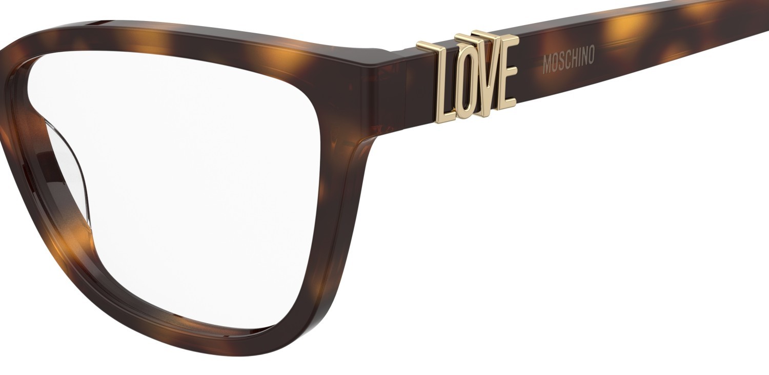Occhiali da vista Moschino Love Mol675 110711 05L colore havana 2 forma cat eye 