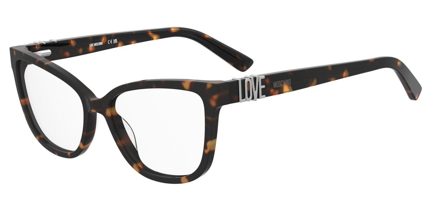 Eyeglasses Moschino Love Mol675 110711 086 color havana shape cat eye 