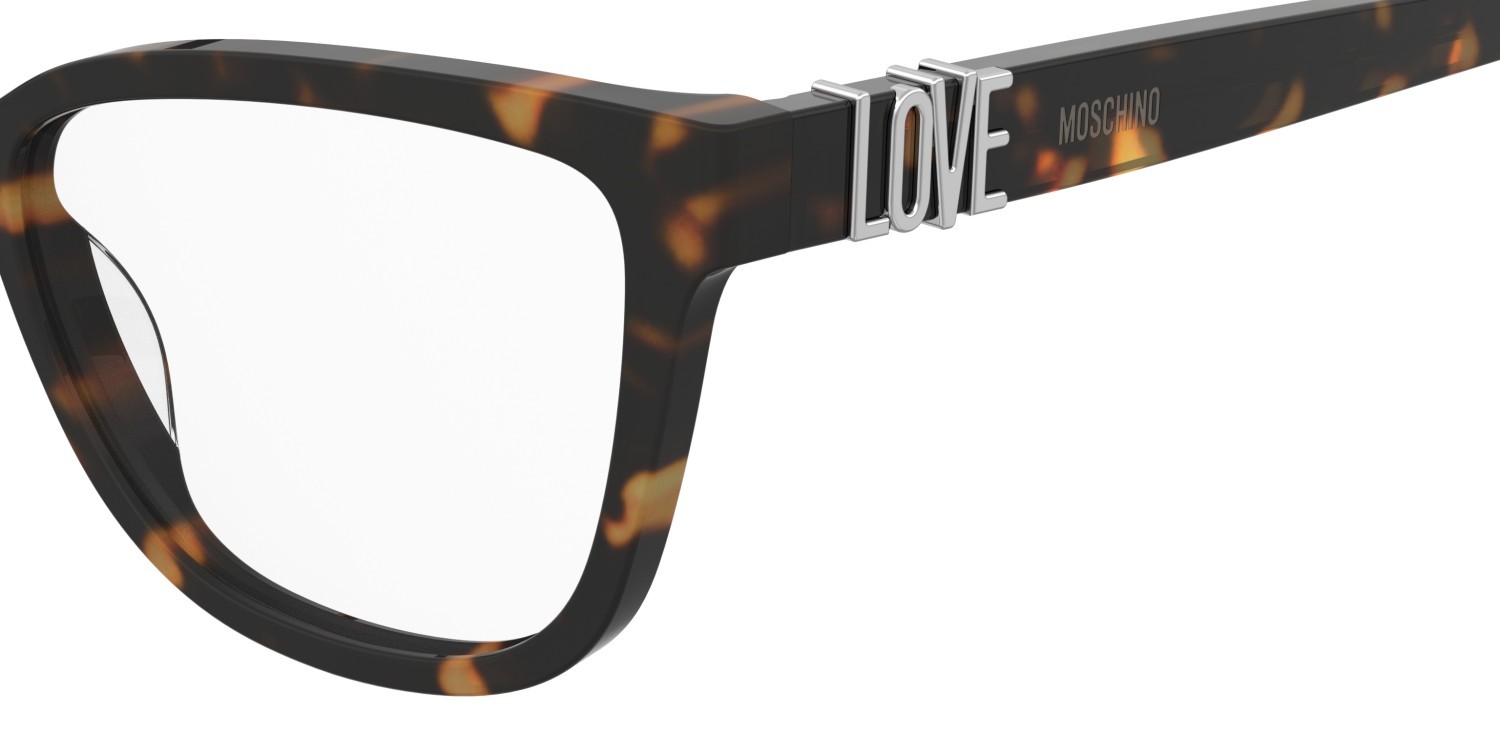 Eyeglasses Moschino Love Mol675 110711 086 color havana shape cat eye 