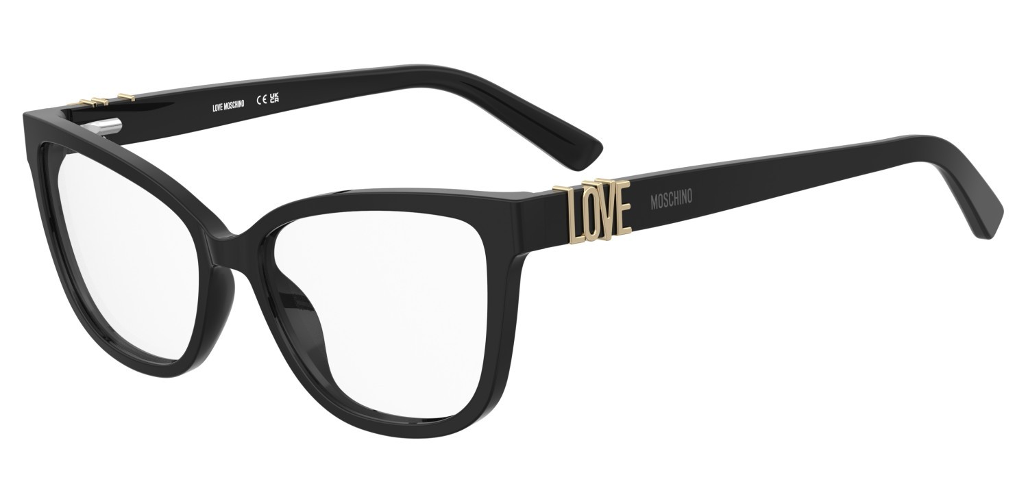 Eyeglasses Moschino Love Mol675 110711 807 color black shape cat eye 