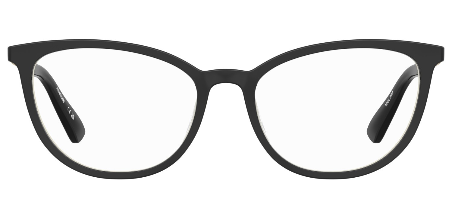 Eyeglasses Moschino Love Mol678 110717 807 color black shape cat eye 
