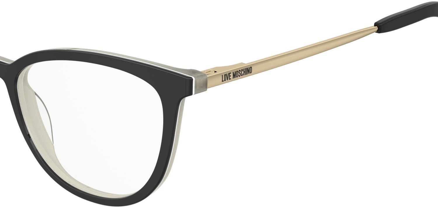 Eyeglasses Moschino Love Mol678 110717 807 color black shape cat eye 