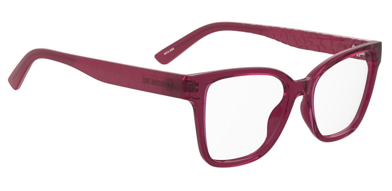 Eyeglasses Moschino Love Mol685 110719 8CQ color cherry shape rectangle 