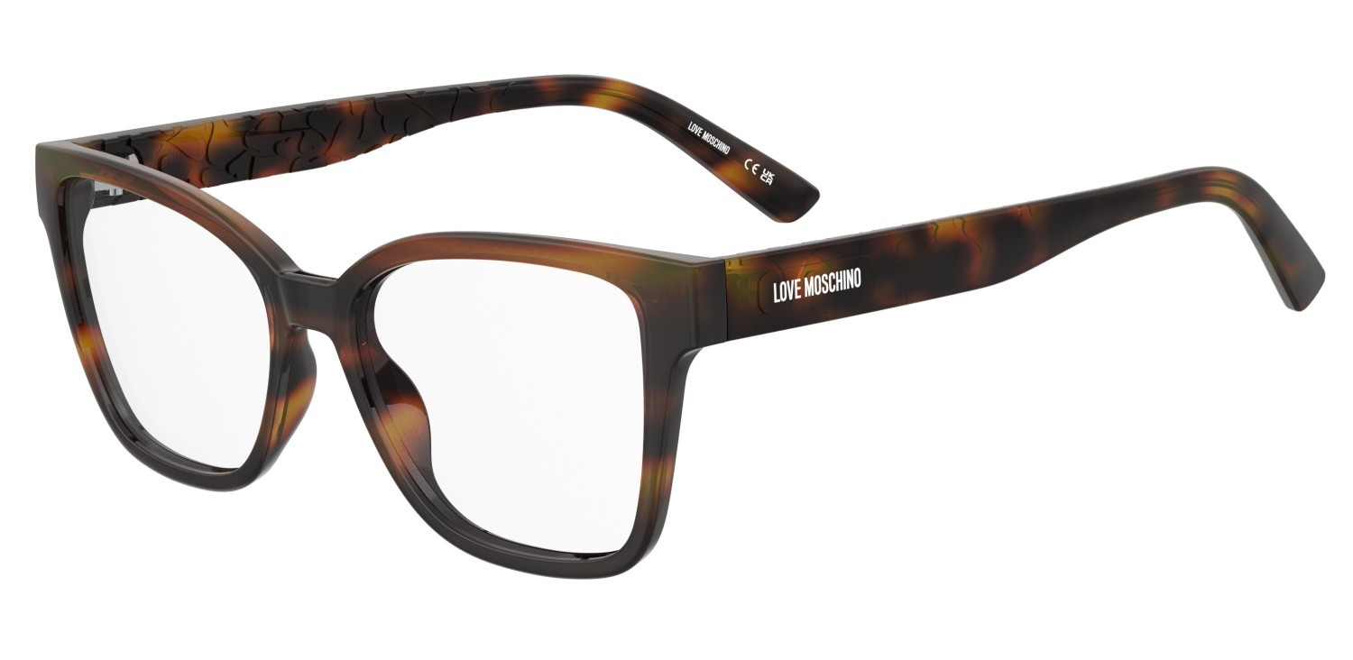 Occhiali da vista Moschino Love Mol685 110719 WR9 colore brown havana forma rettangolare 