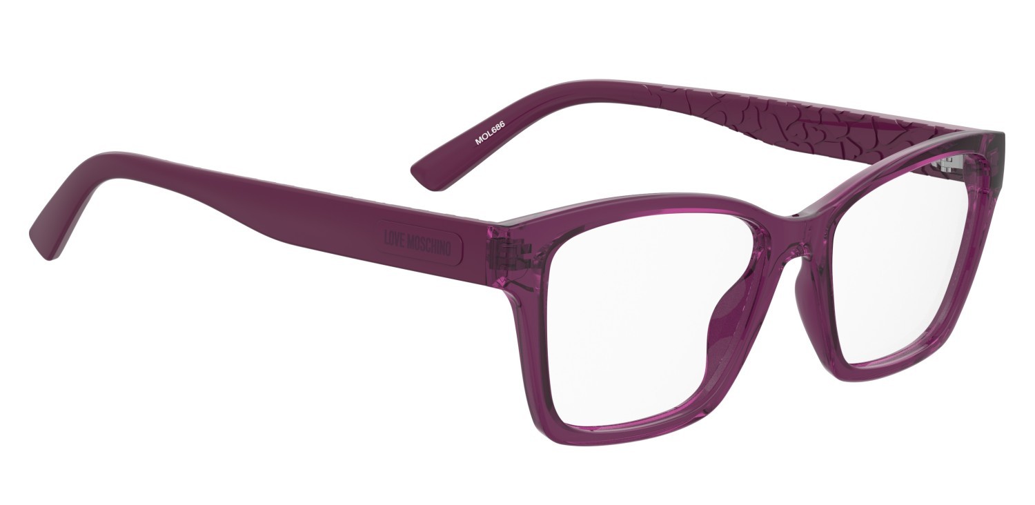 Eyeglasses Moschino Love Mol686 110721 35J color pink shape rectangle 