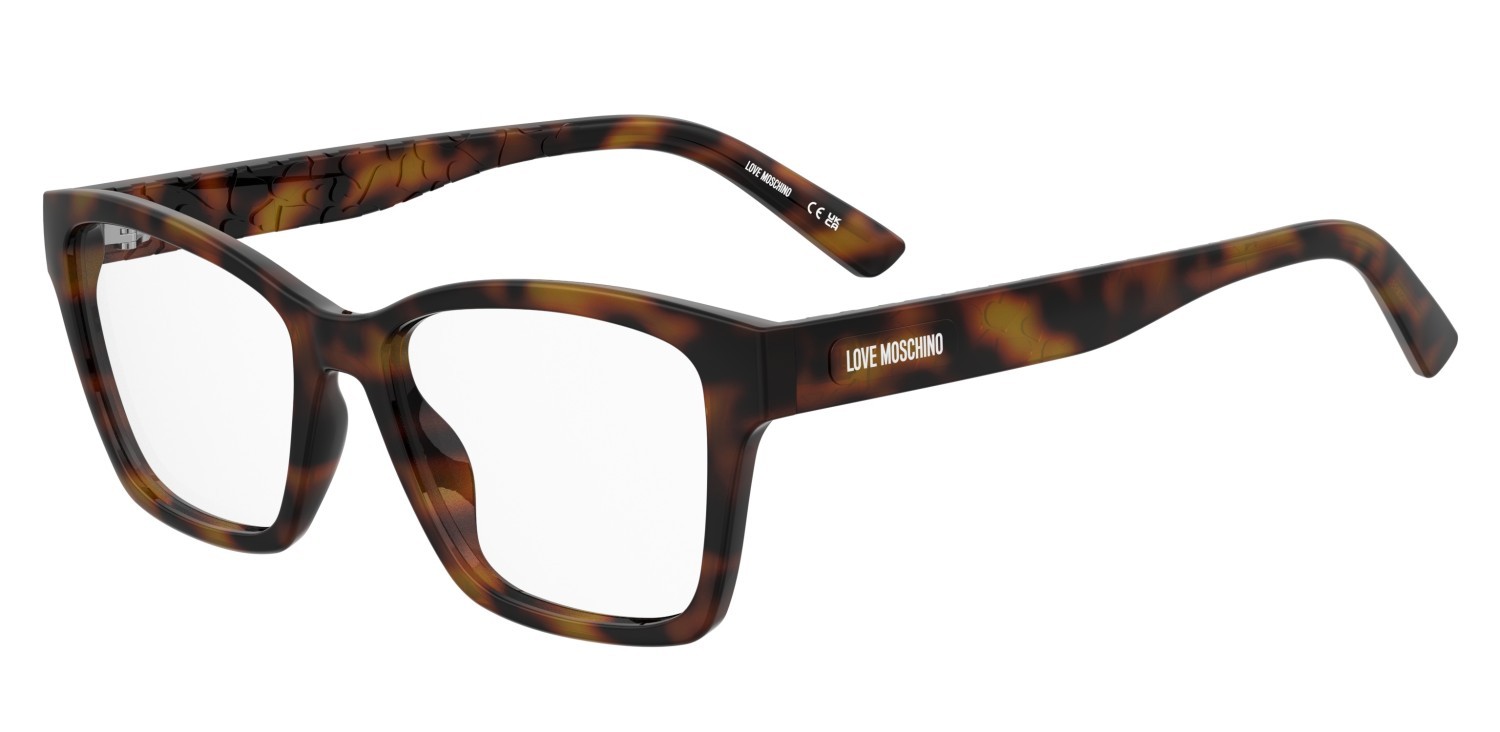 Occhiali da vista Moschino Love Mol686 110721 WR9 colore brown havana forma rettangolare 