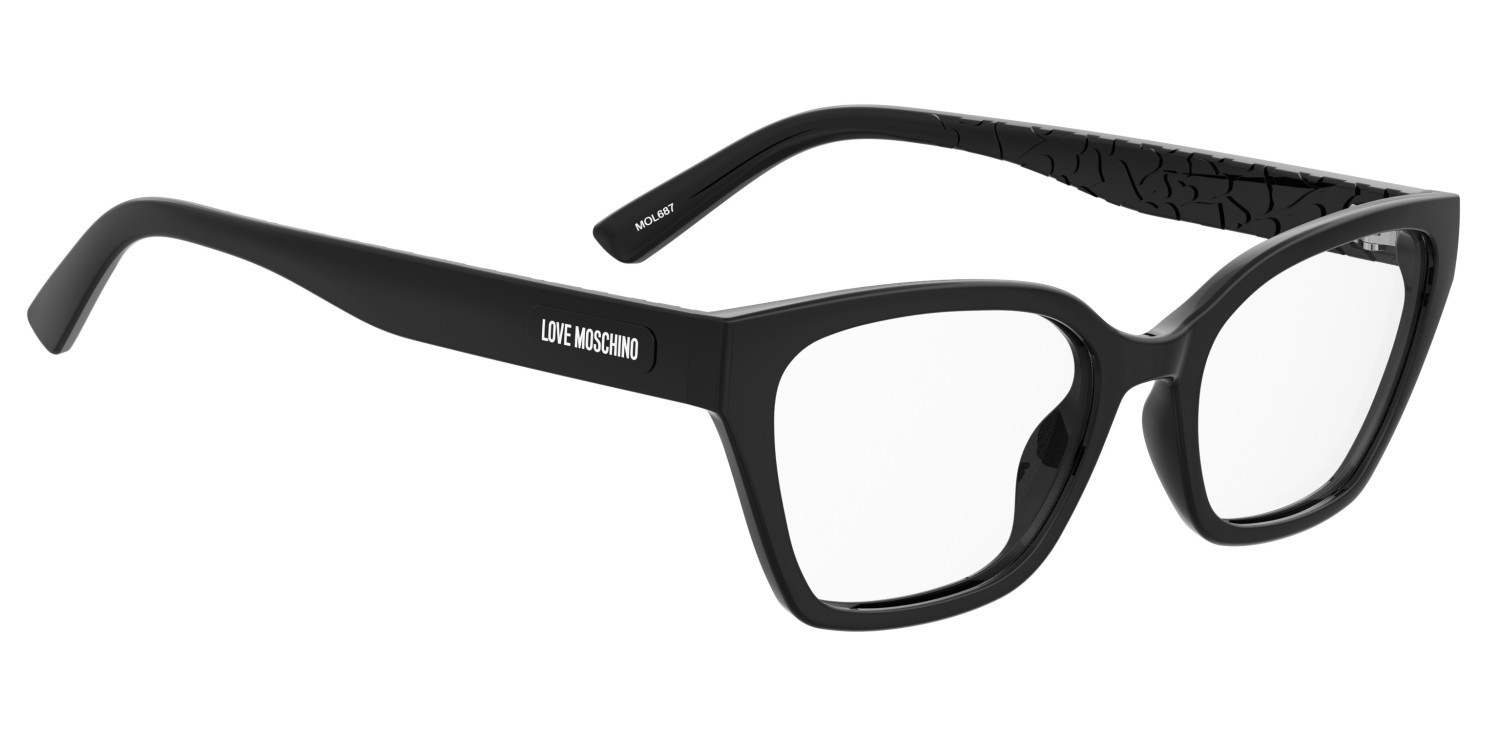 Occhiali da vista Moschino Love Mol687 110722 807 colore black forma rettangolare 