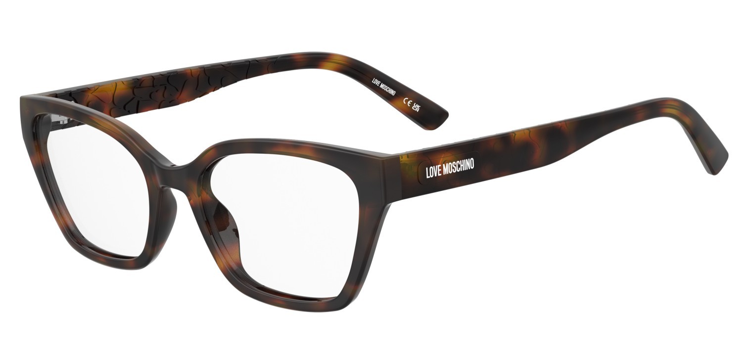 Occhiali da vista Moschino Love Mol687 110722 WR9 colore brown havana forma rettangolare 