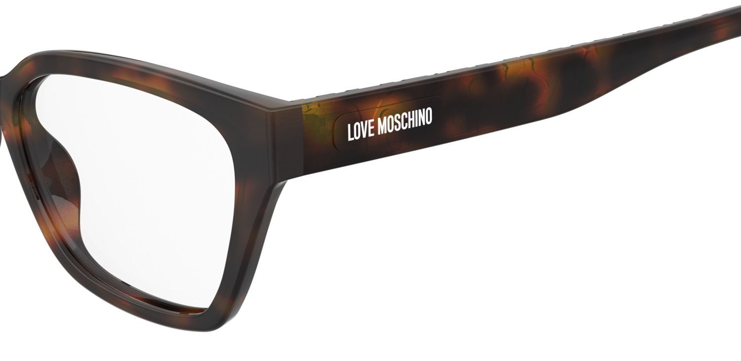 Occhiali da vista Moschino Love Mol687 110722 WR9 colore brown havana forma rettangolare 