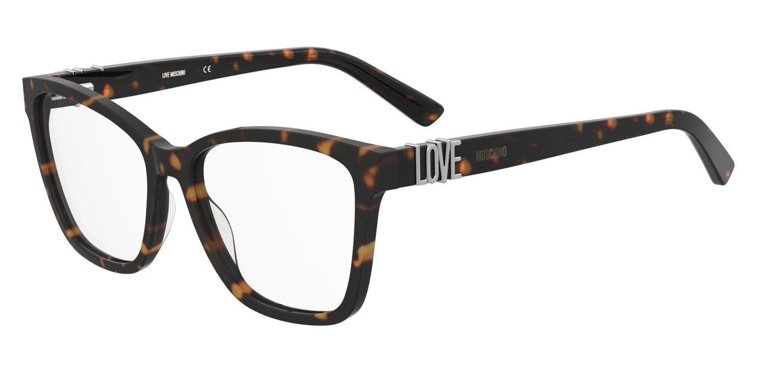 Eyeglasses Moschino Love Mol674 110723 086 color havana shape square 