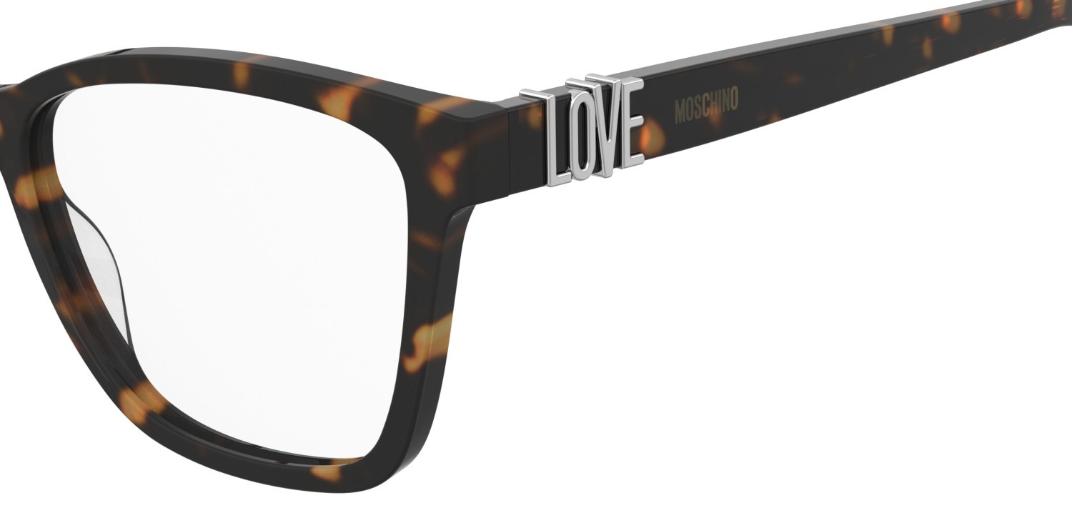 Eyeglasses Moschino Love Mol674 110723 086 color havana shape square 