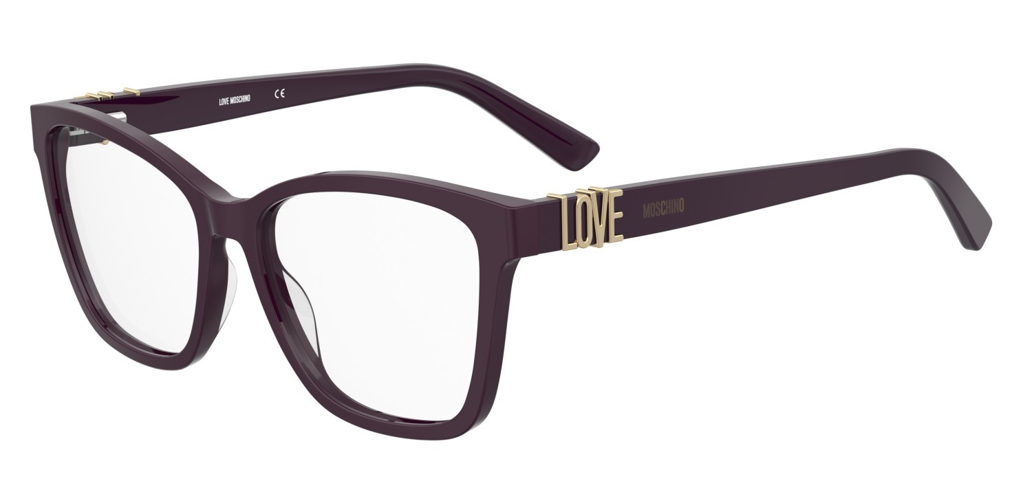 Eyeglasses Moschino Love Mol674 110723 0T7 color plum shape square 