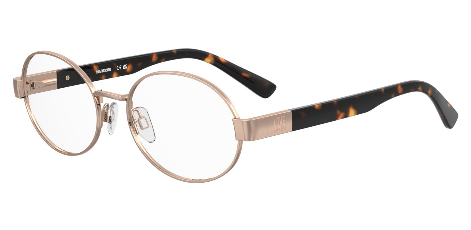 Occhiali da vista Moschino Love Mol676 110752 DDB colore gold copper forma ovale 