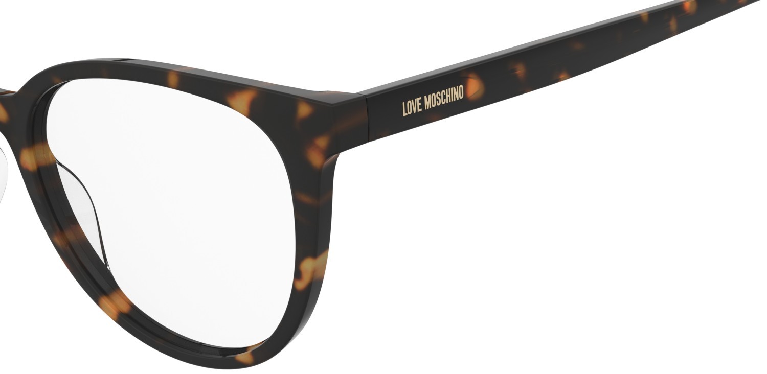 Eyeglasses Moschino Love Mol679 110754 086 color havana shape round 