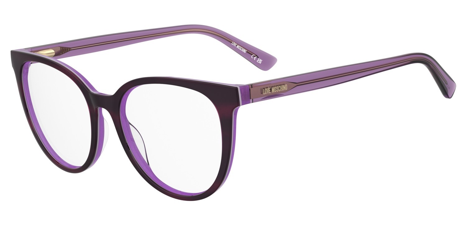 Occhiali da vista Moschino Love Mol679 110754 7FF colore violet horn forma rotondo 