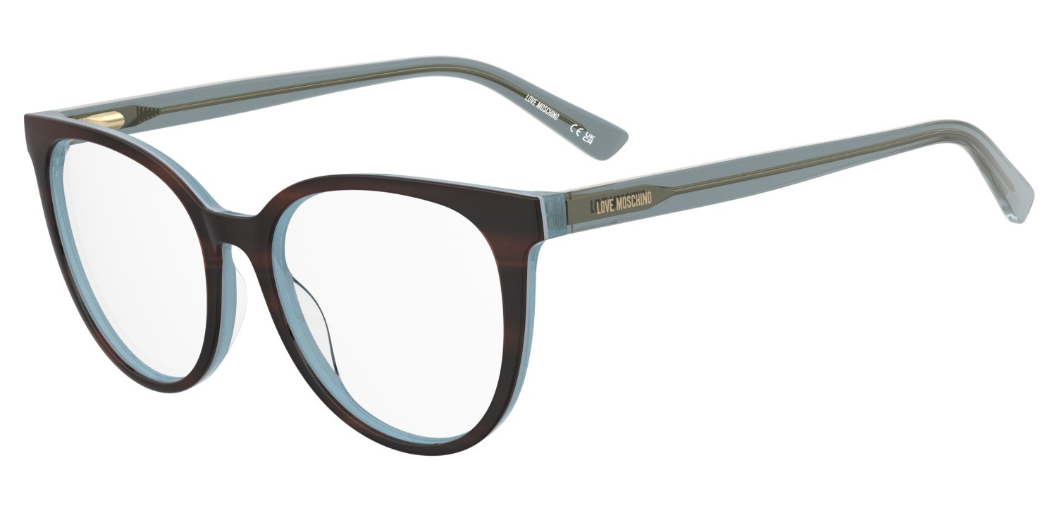 Occhiali da vista Moschino Love Mol679 110754 OFD colore gold dark horn forma rotondo 