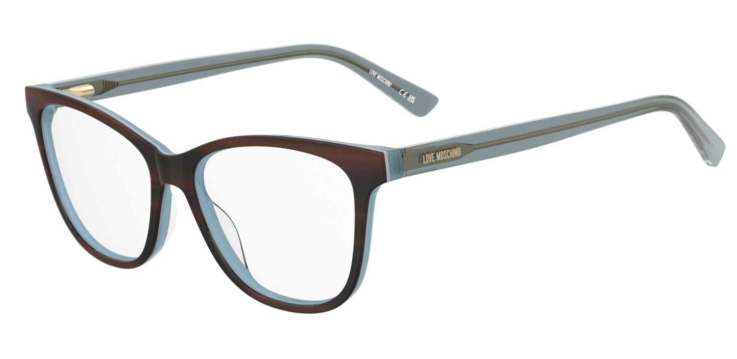 Occhiali da vista Moschino Love Mol680 110756 OFD colore gold dark horn forma cat eye 