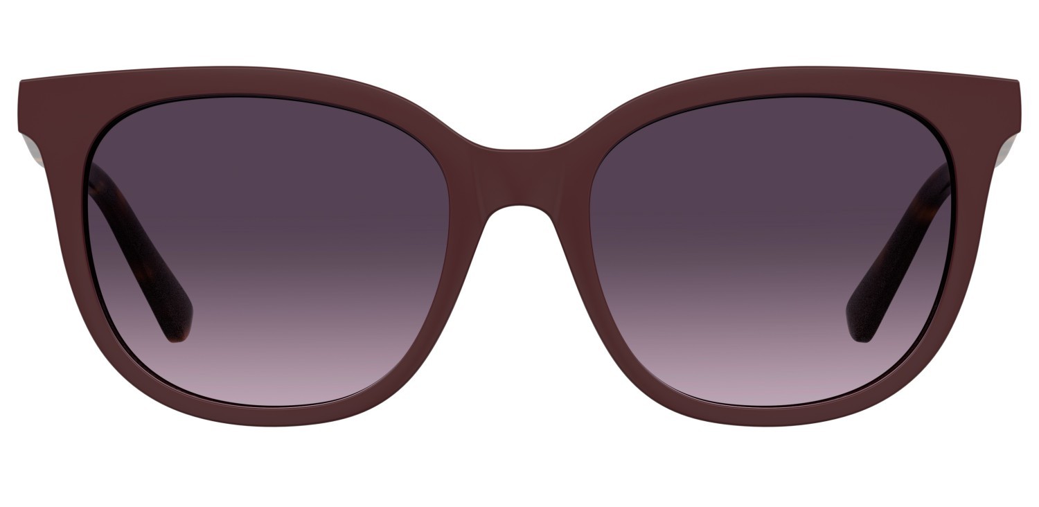 Occhiali da vista Moschino Love Mol681/C 110759 LHF colore burgundy 2 forma cat eye lenti violet shaded polarized
