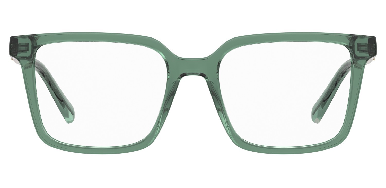 Eyeglasses Moschino Love Mol682 110760 1ED color green shape square 