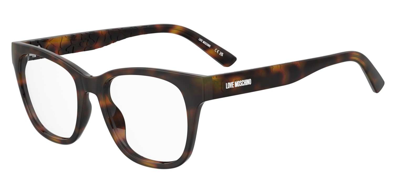 Eyeglasses Moschino Love Mol684 110761 WR9 color brown havana shape square 