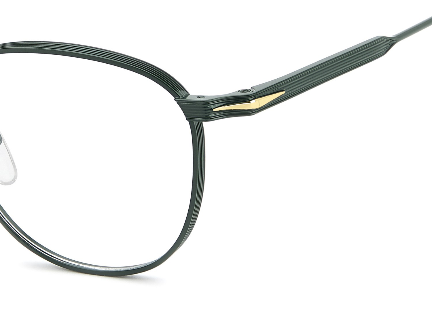 Occhiali da vista David Beckham Db 1241 110763 2M6 colore matt green havana forma rotondo 