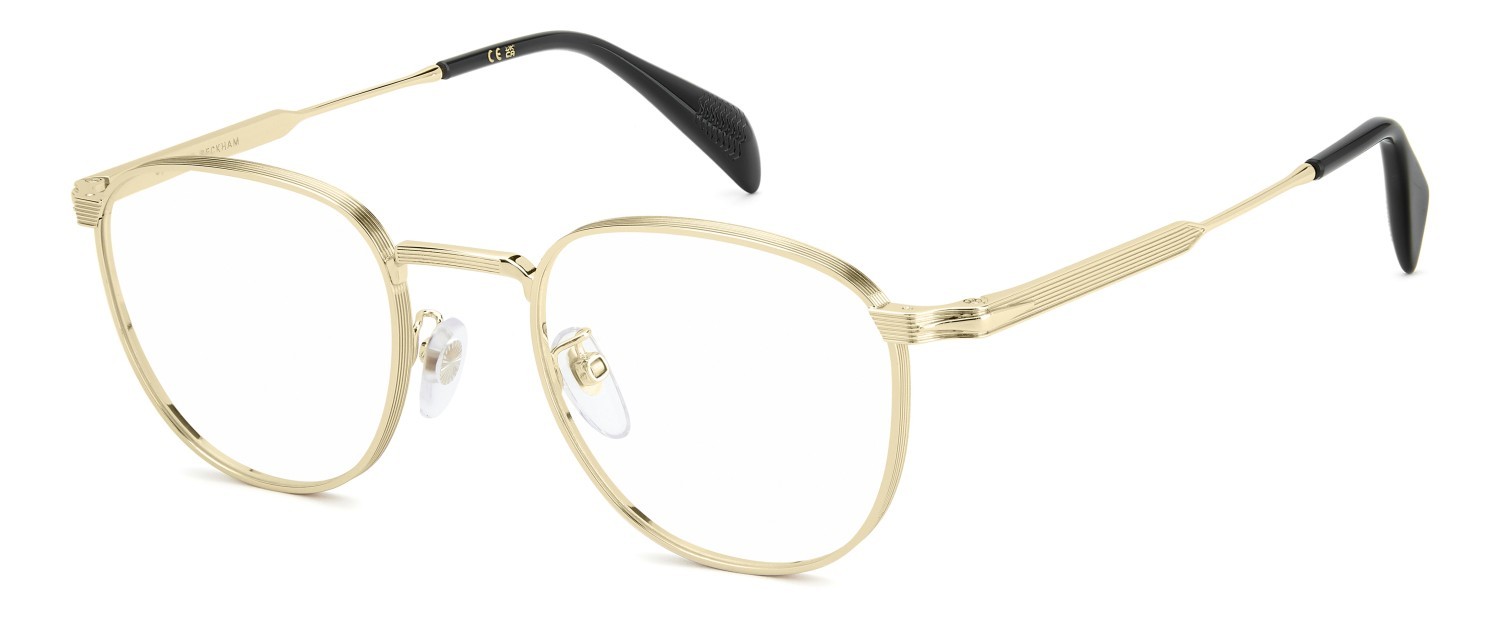 Eyeglasses David Beckham Db 1241 110763 RHL color gold black 2 shape round 