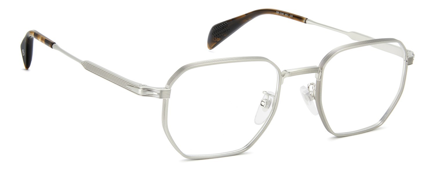 Occhiali da vista David Beckham Db 1242 110764 9CI colore palladium brown forma rettangolare 