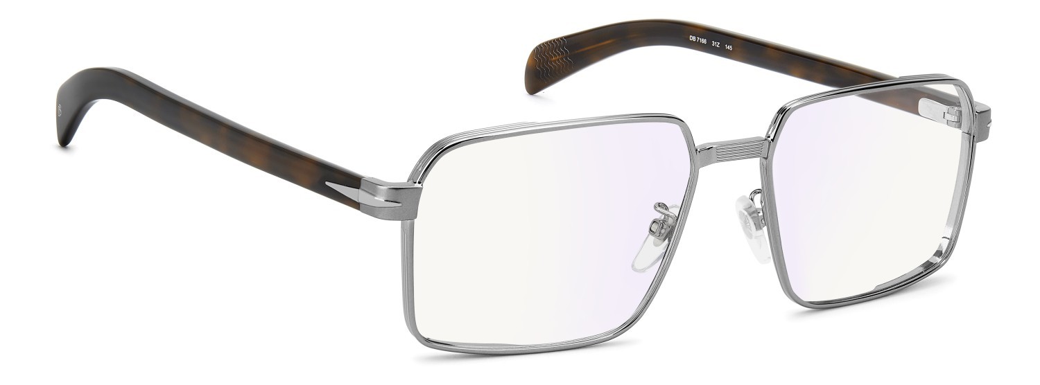 Eyeglasses David Beckham Db 7166 110826 31Z color ruthenium havana shape square 