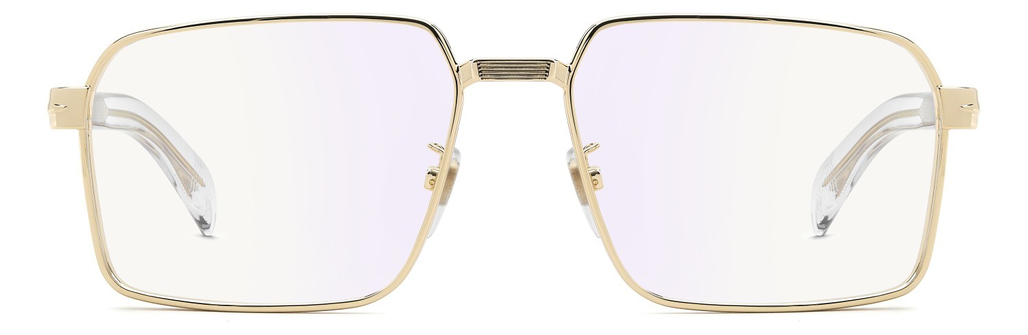Brillen David Beckham Db 7166 110826 LOJ farbe gold crystal form quadratisch 