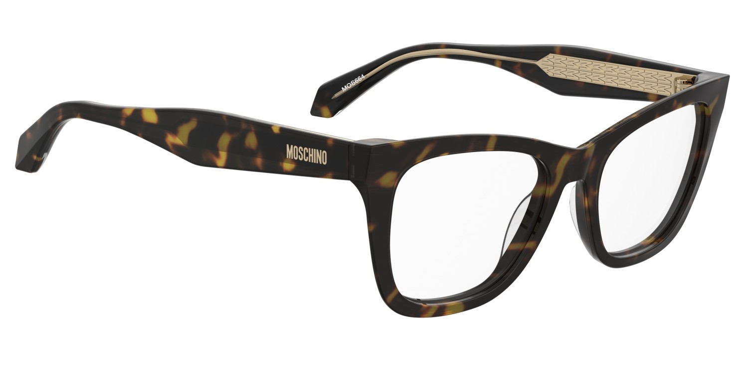 Occhiali da vista Moschino Mos664 110871 086 colore havana forma cat eye 