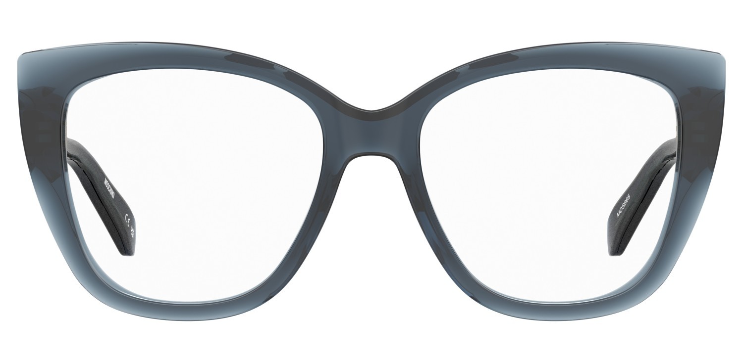 Occhiali da vista Moschino Mos665 110873 ZI9 colore teal forma cat eye 