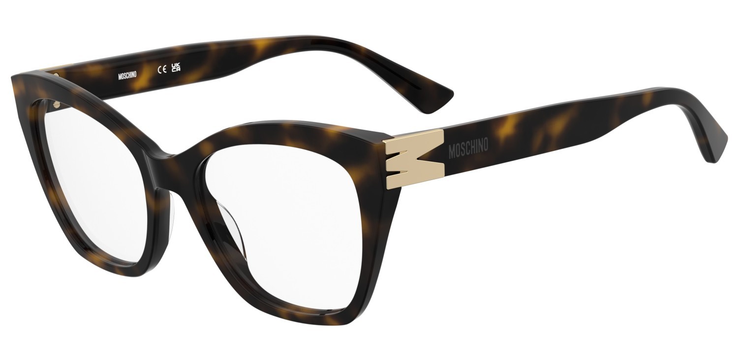 Eyeglasses Moschino Mos662 110874 086 color havana shape cat eye 