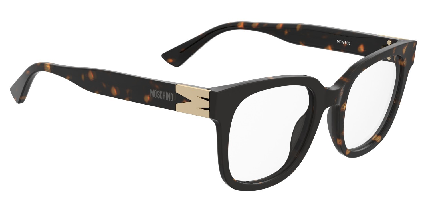 Occhiali da vista Moschino Mos663 110875 086 colore havana forma quadrato 