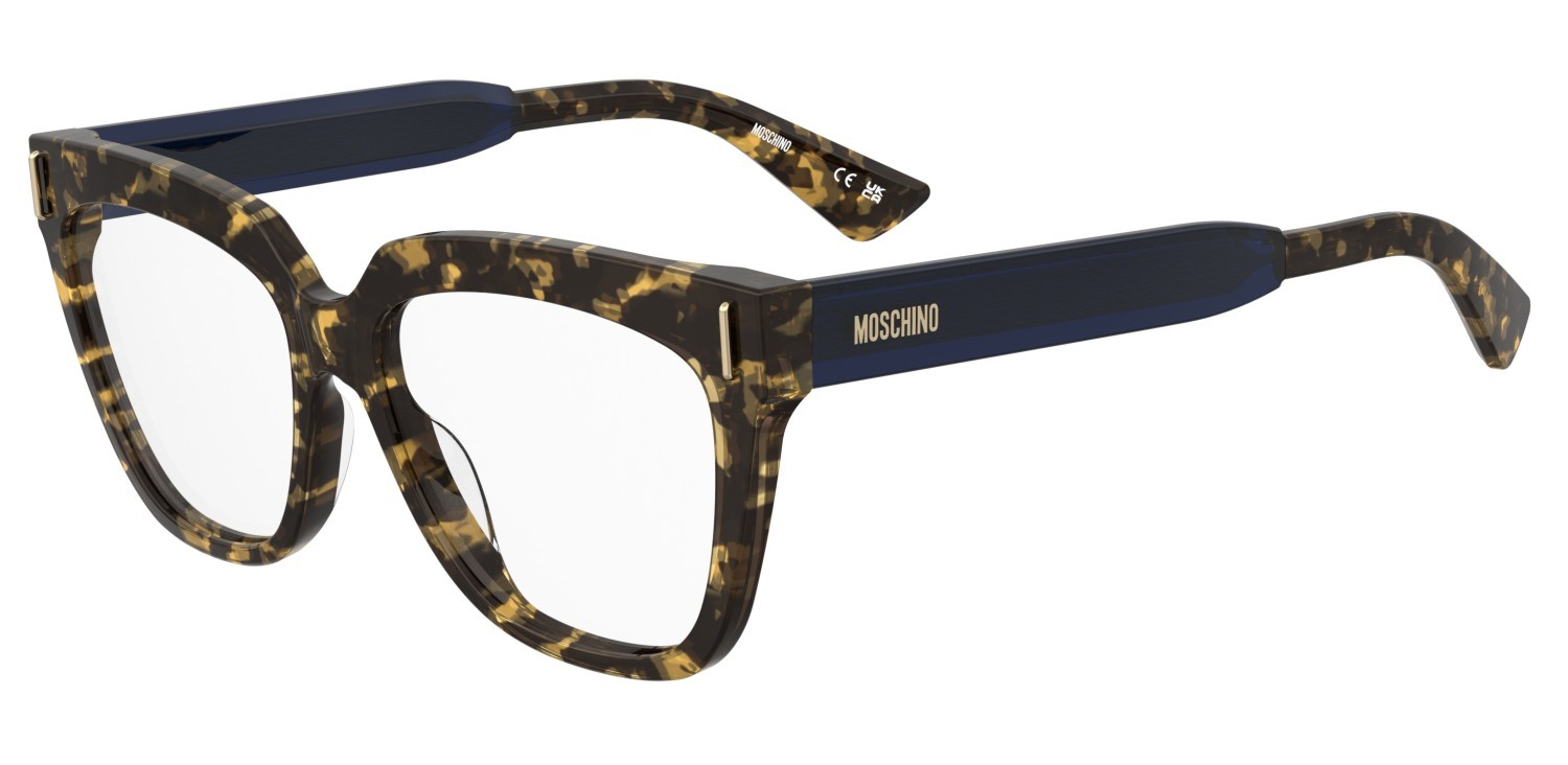 Occhiali da vista Moschino Mos660 110876 IPR colore havana blue forma cat eye 
