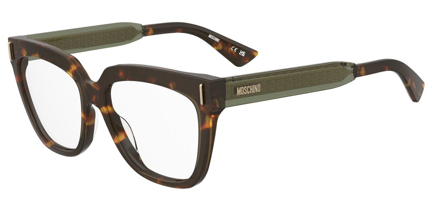 Occhiali da vista Moschino Mos660 110876 PHW colore havana green forma cat eye 