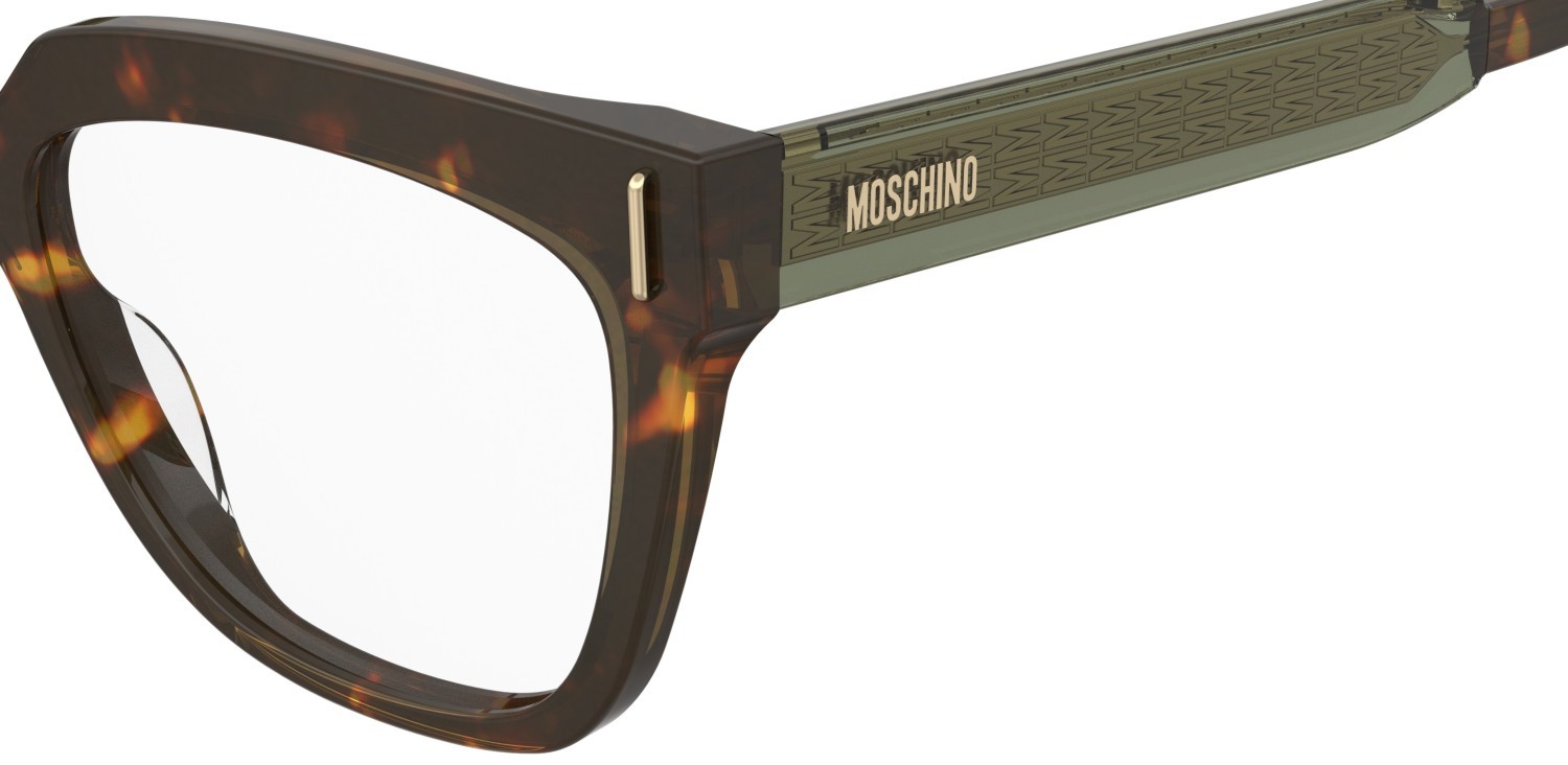 Occhiali da vista Moschino Mos660 110876 PHW colore havana green forma cat eye 