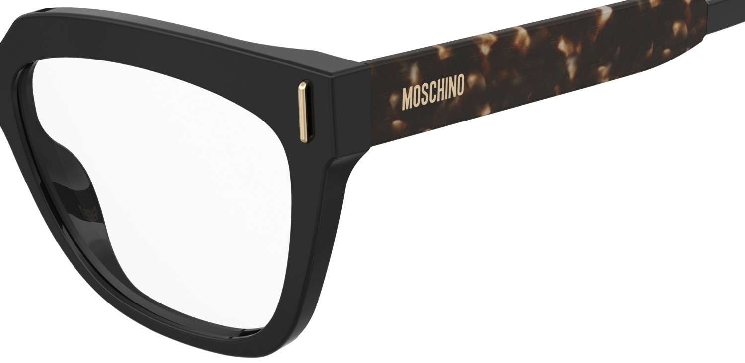 Occhiali da vista Moschino Mos660 110876 WR7 colore black havana forma cat eye 