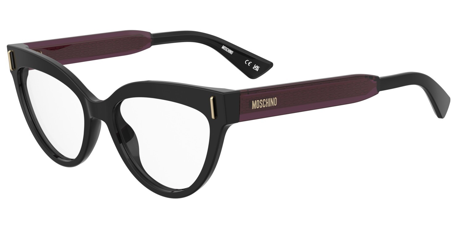 Eyeglasses Moschino Mos661 110877 GUU color black burgundy shape cat eye 