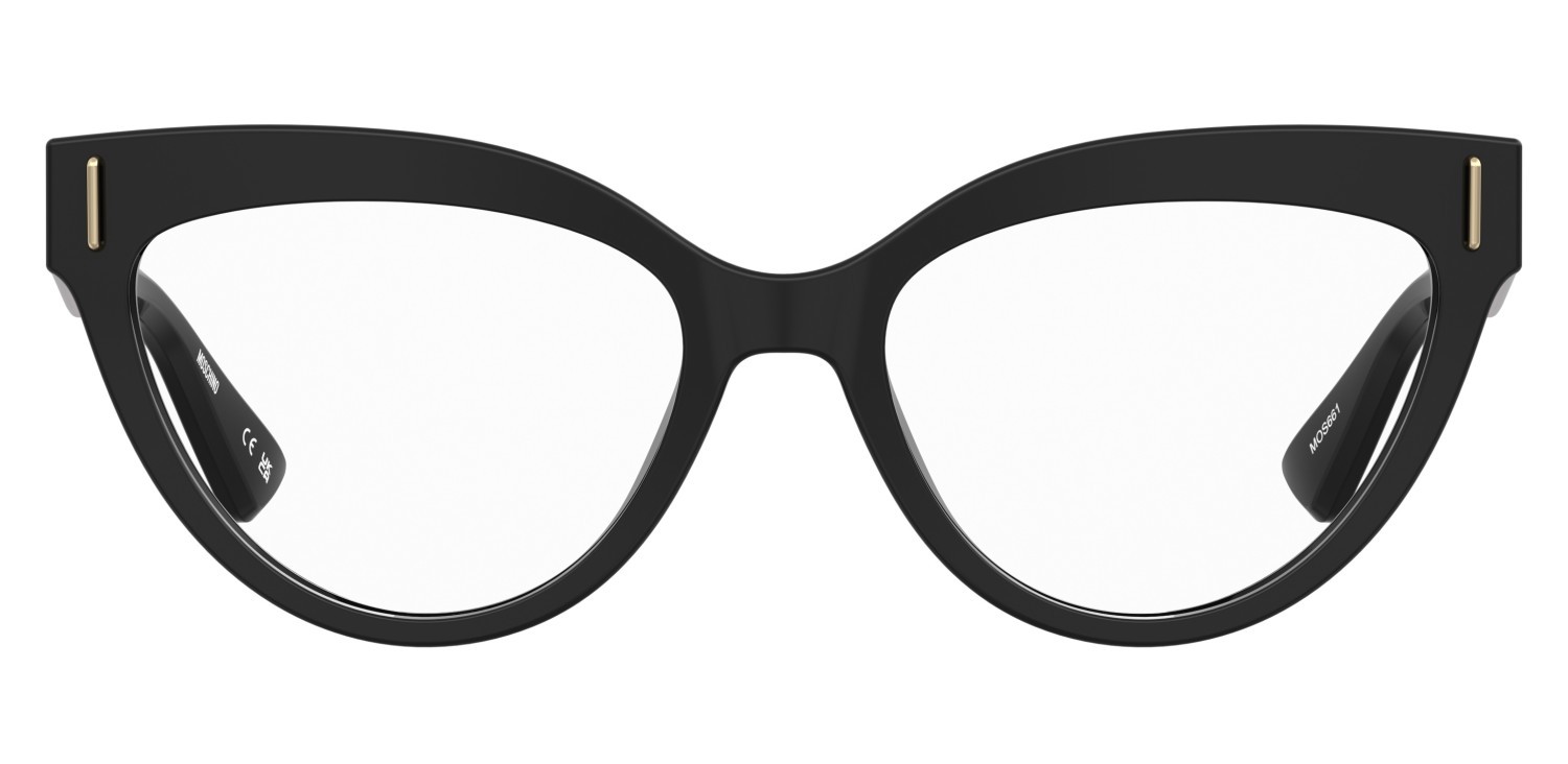 Eyeglasses Moschino Mos661 110877 GUU color black burgundy shape cat eye 