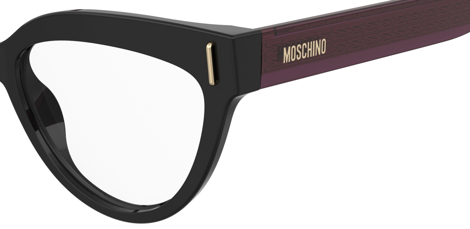 Eyeglasses Moschino Mos661 110877 GUU color black burgundy shape cat eye 