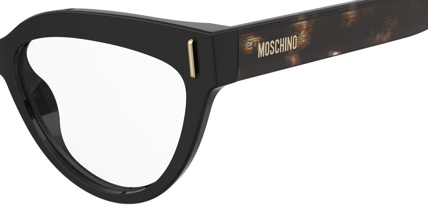 Occhiali da vista Moschino Mos661 110877 WR7 colore black havana forma cat eye 