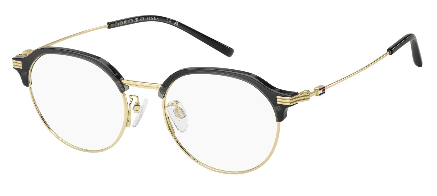 Eyeglasses Tommy Hilfiger Th 2358/F 110917 2M2 color black gold shape round 