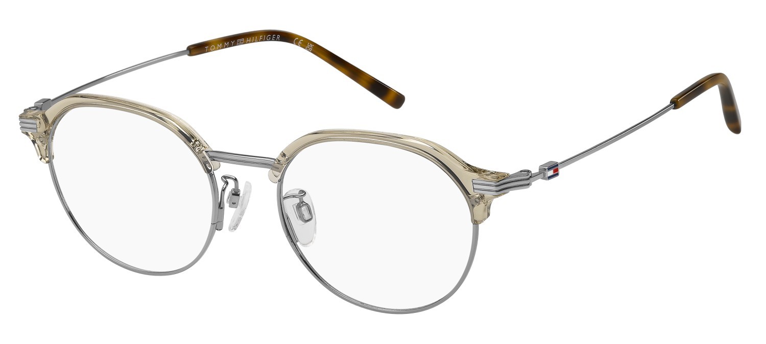 Eyeglasses Tommy Hilfiger Th 2358/F 110917 R1T color beige ruthenium shape round 