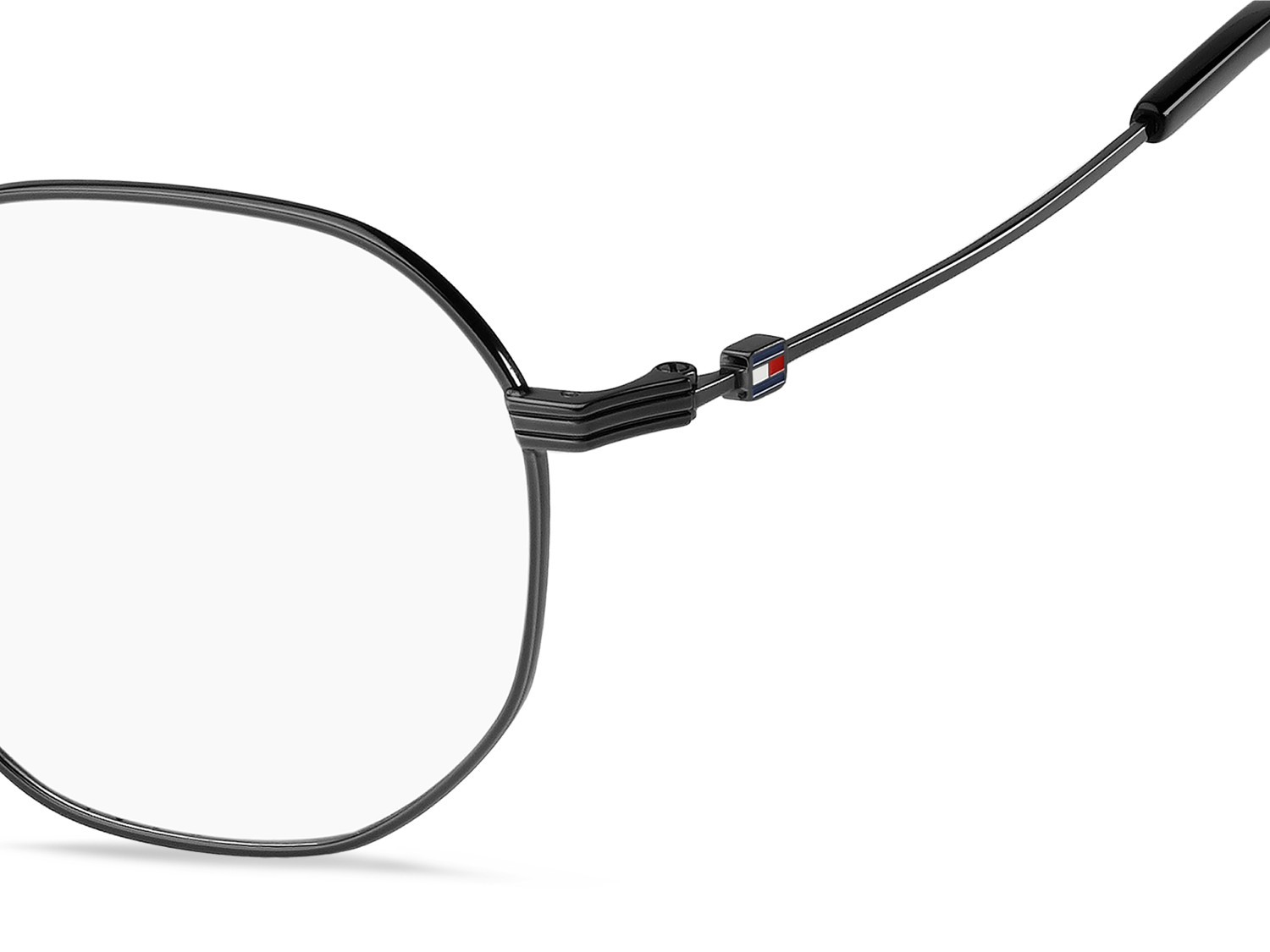 Eyeglasses Tommy Hilfiger Th 2359/F 110918 V81 color dark ruthenium black shape round 