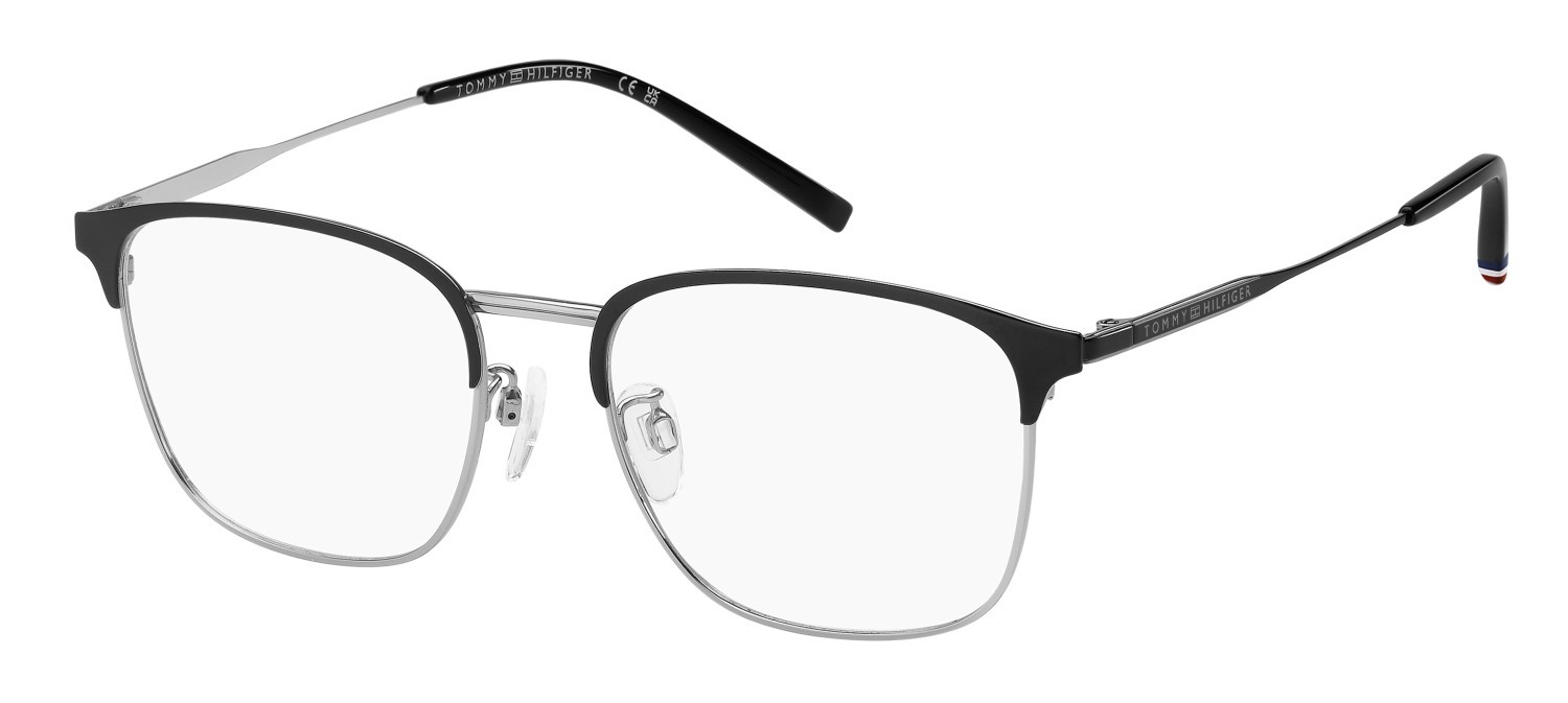 Occhiali da vista Tommy Hilfiger Th 2361/F 110919 BSC colore black silver forma rettangolare 