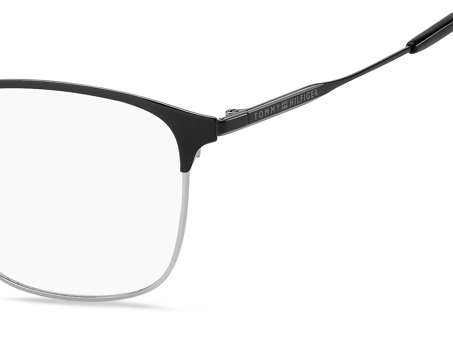 Occhiali da vista Tommy Hilfiger Th 2361/F 110919 BSC colore black silver forma rettangolare 